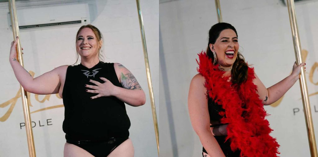 fun and laughter in pole dancing